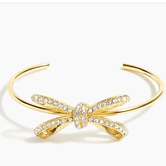 J. Crew Jewelry - COPY - J. Crew Pave Bow Cuff Bracelet - NWT Price FIRM